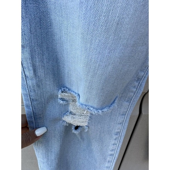 FRAME Le High Skinny Jeans Light Blue Rush Distressed Ripped Size 30 - Picture 7 of 12